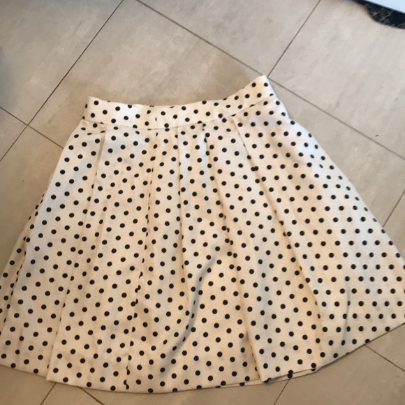J. Crew Dresses & Skirts - JCREW polka dot skater skirt NWT SZ 00